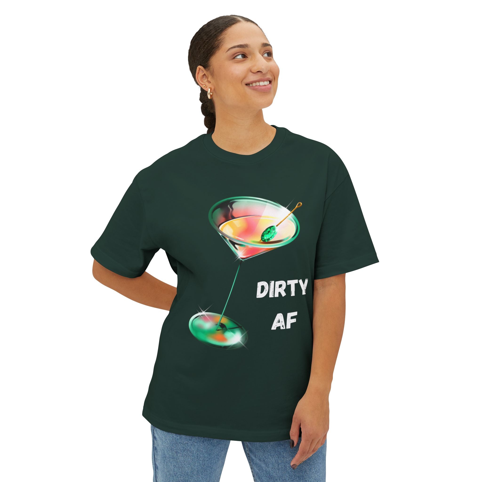 Oversized Tee Cocktail Vibes Dirty AF Unisex T-Shirt