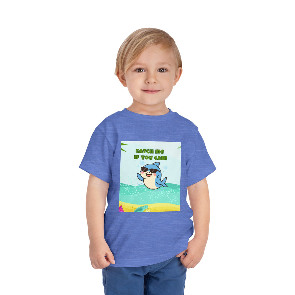 Catch Me If You Can Shark T-Shirt – Cute Toddler Tee, Fun Summer Kids Shirt