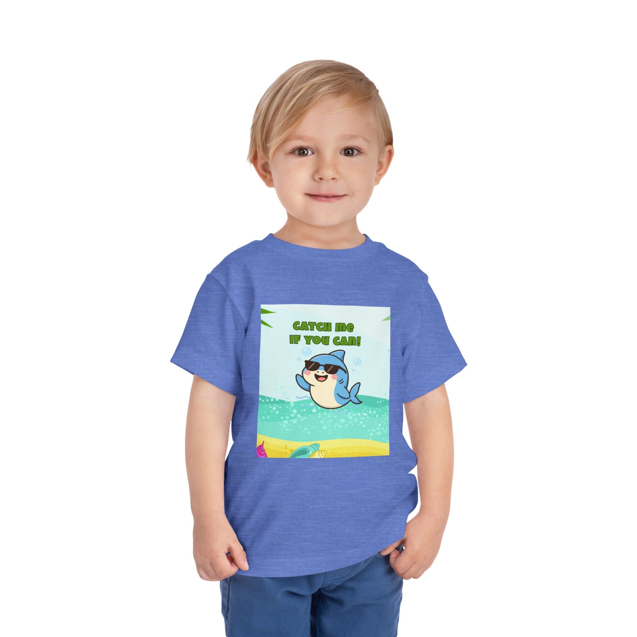 Catch Me If You Can Shark T-Shirt – Cute Toddler Tee, Fun Summer Kids Shirt
