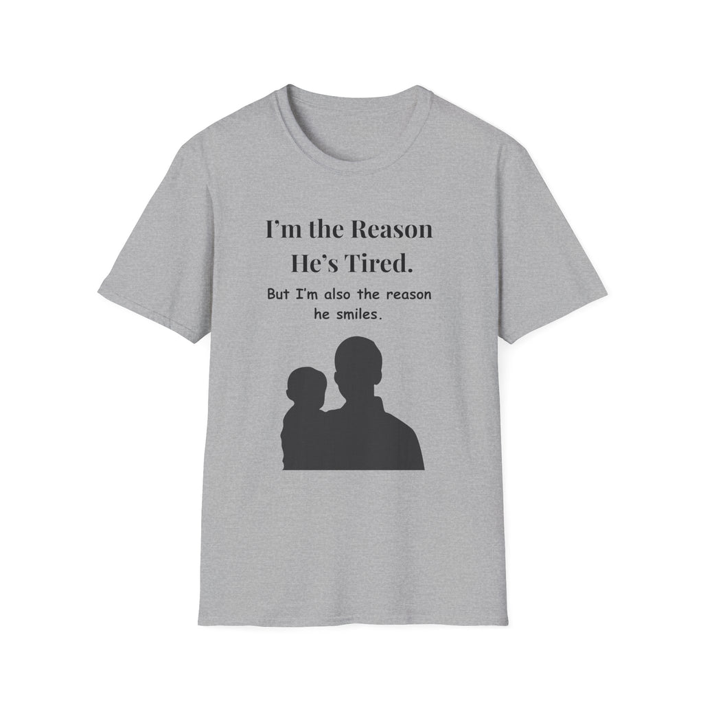 Funny Fathers Day Shirt  Im the Reason Hes Tired Gift from Kids