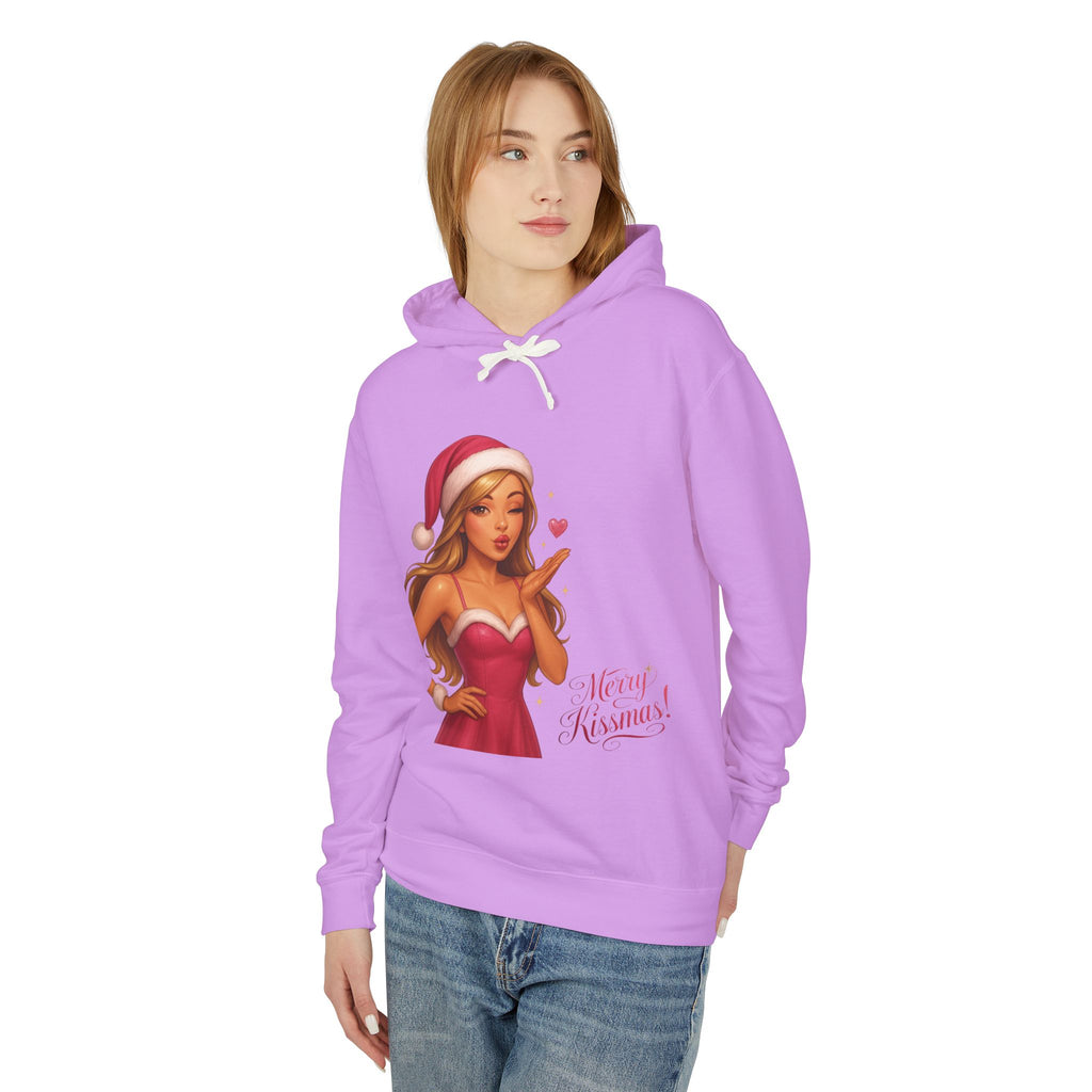 Pinup Santa Girl Christmas Hoodie | Merry Xmas Graphic Hoodie