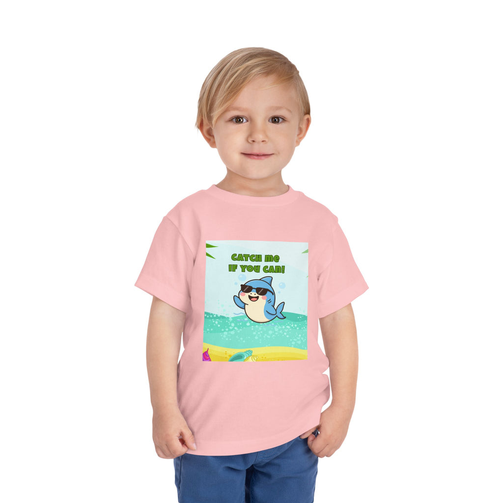 Catch Me If You Can Shark T-Shirt – Cute Toddler Tee, Fun Summer Kids Shirt