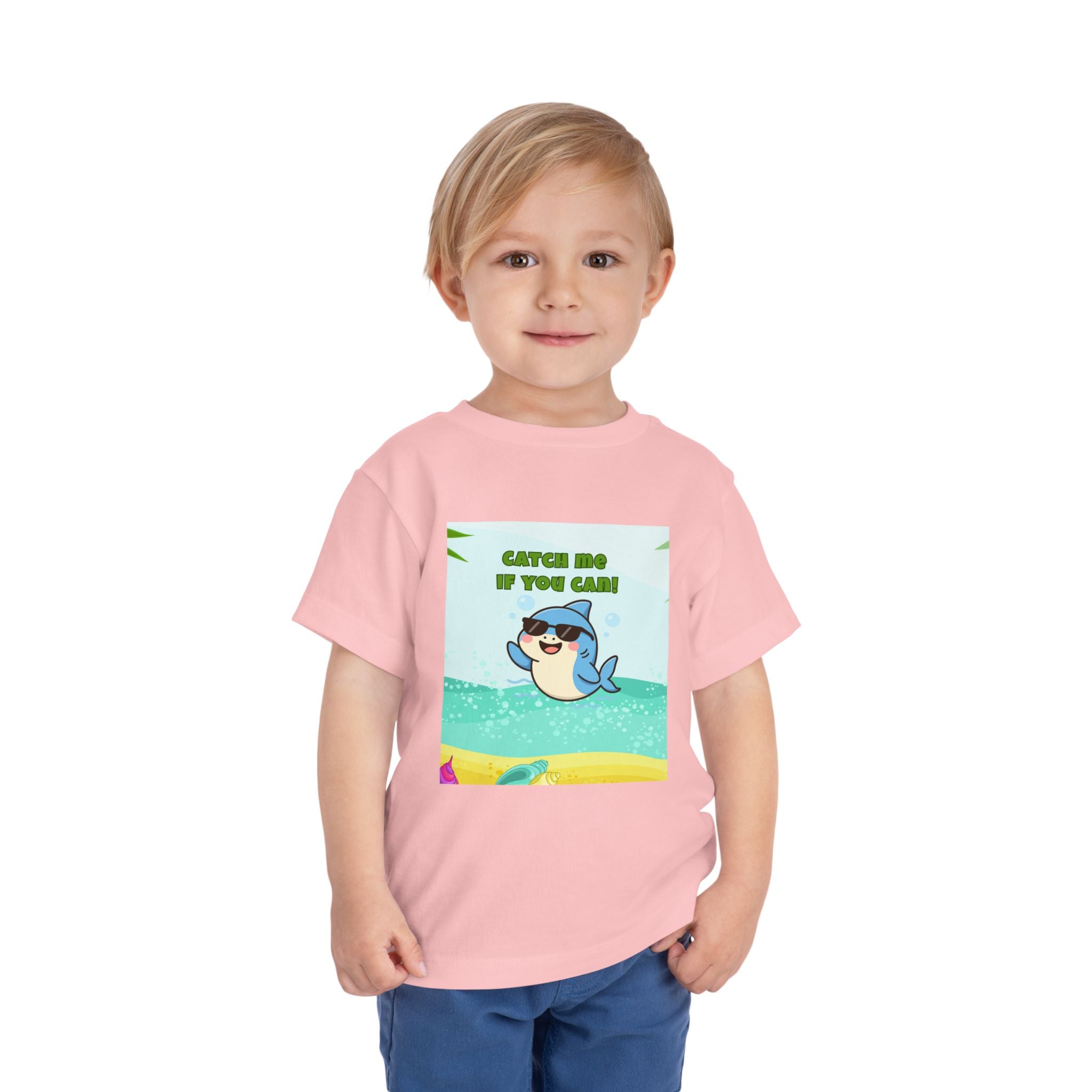 Catch Me If You Can Shark T-Shirt – Cute Toddler Tee, Fun Summer Kids Shirt