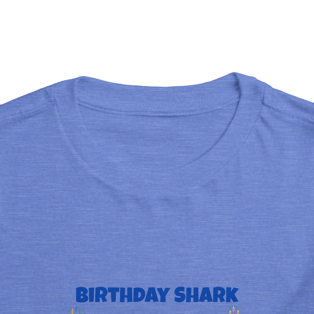Personalized Birthday Shark TShirt for Kids  Custom Name and Age  Cute Ocean Theme Toddler Tee