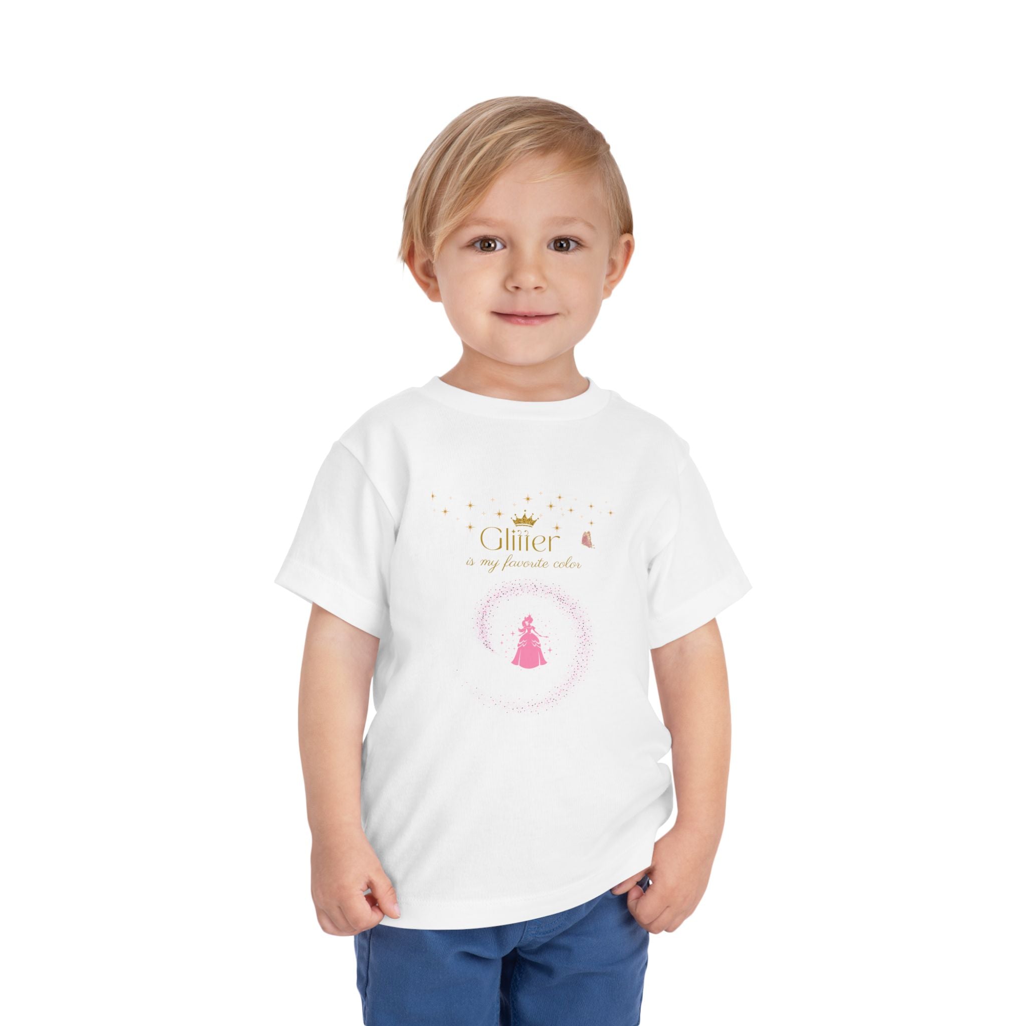 Glitter Is My Favorite Color  Princess T Shirt for Girls Cute Sparkle Tee for Kids