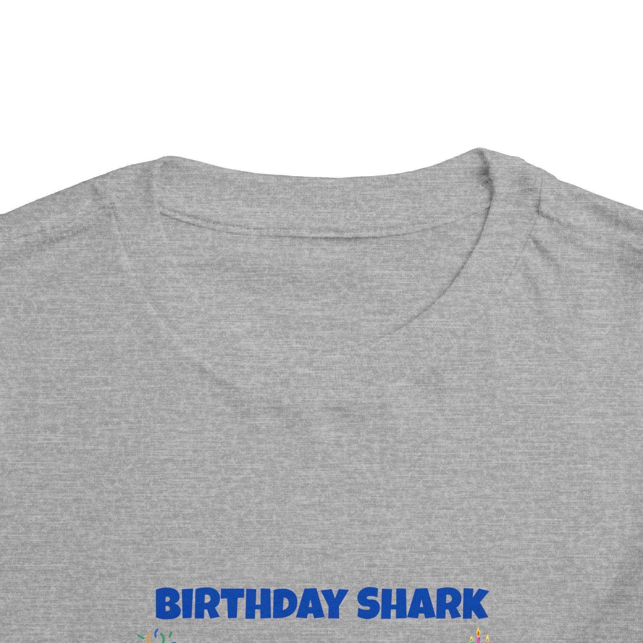 Personalized Birthday Shark TShirt for Kids  Custom Name and Age  Cute Ocean Theme Toddler Tee