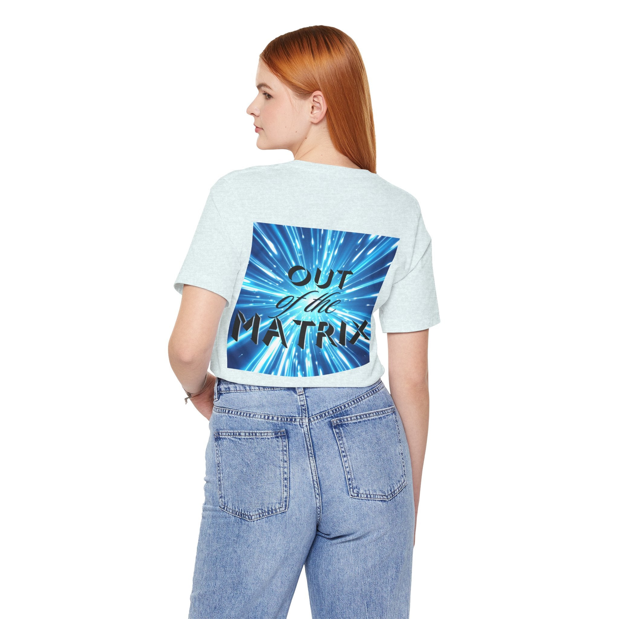 Out of the Matrix – Futuristic Graphic Statement T-Shirt