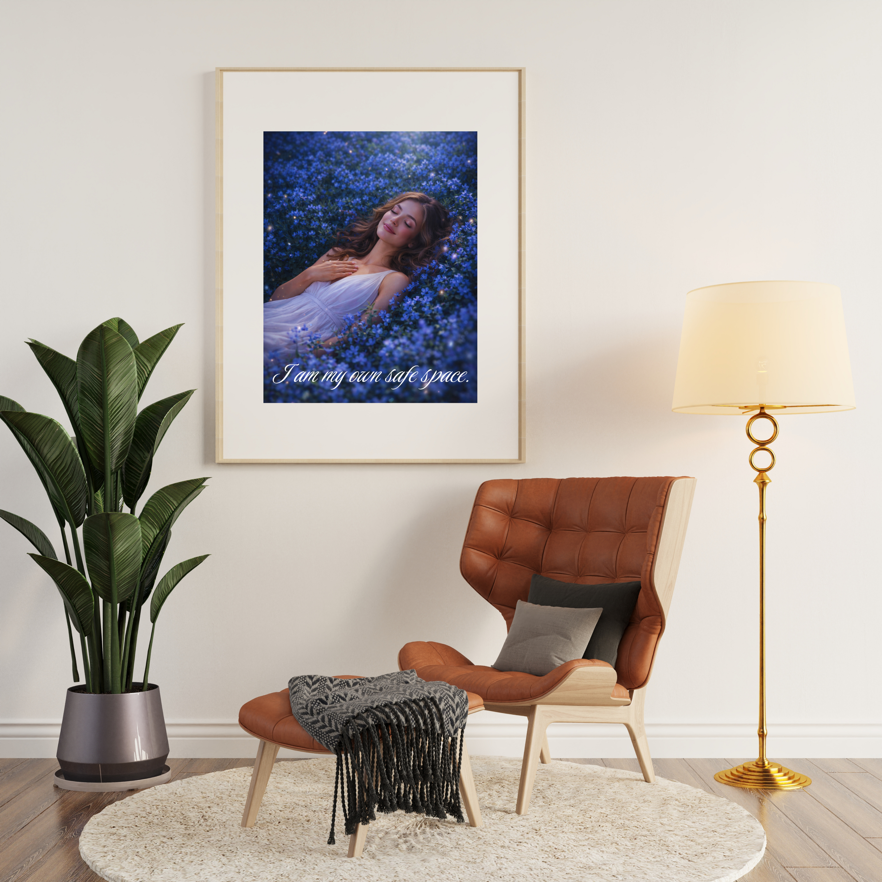 I Am My Own Safe Space Printable | Self Love Affirmation Wall Art