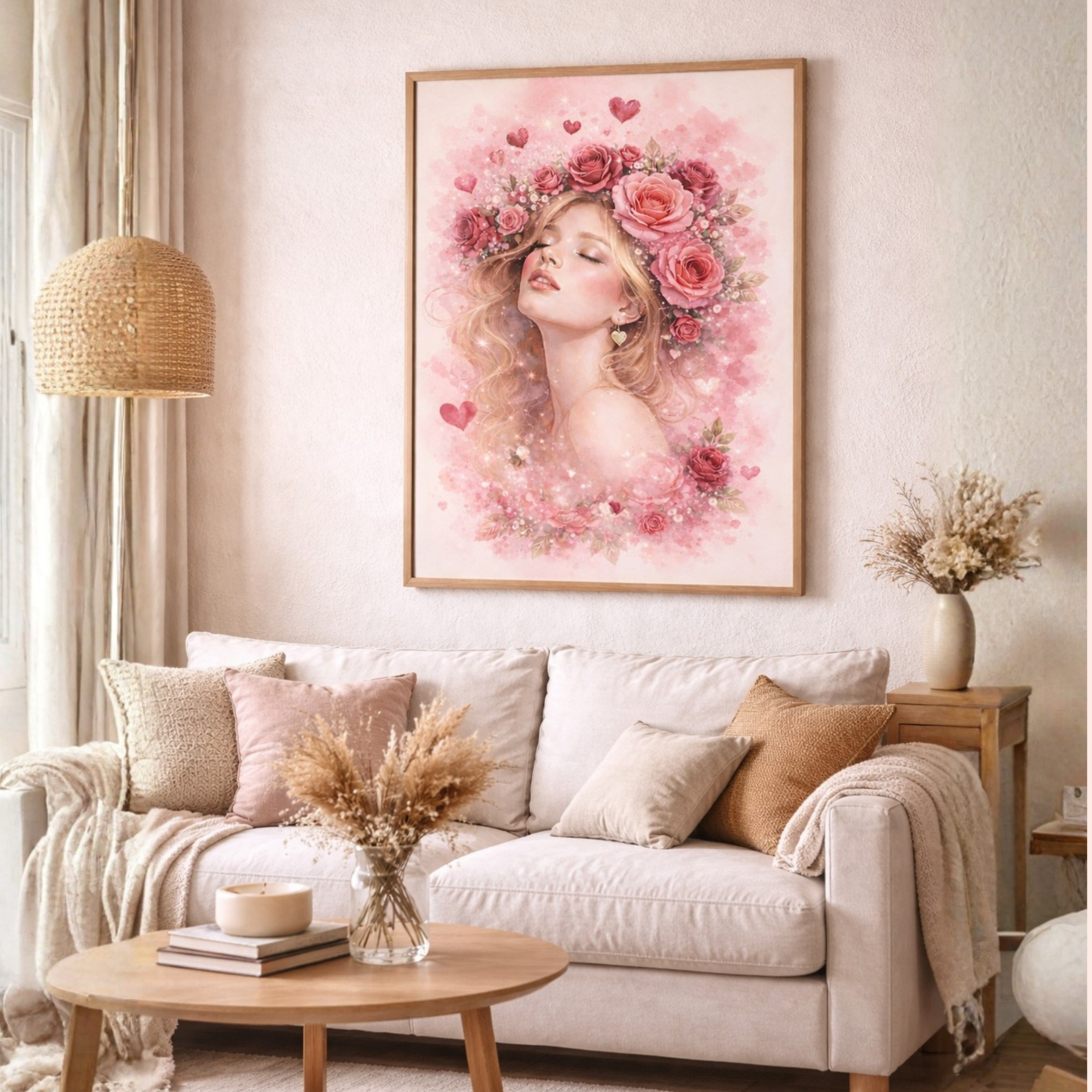 I Am Surrounded by Love – Printable Wall Art | Valentine’s Day Digital Download