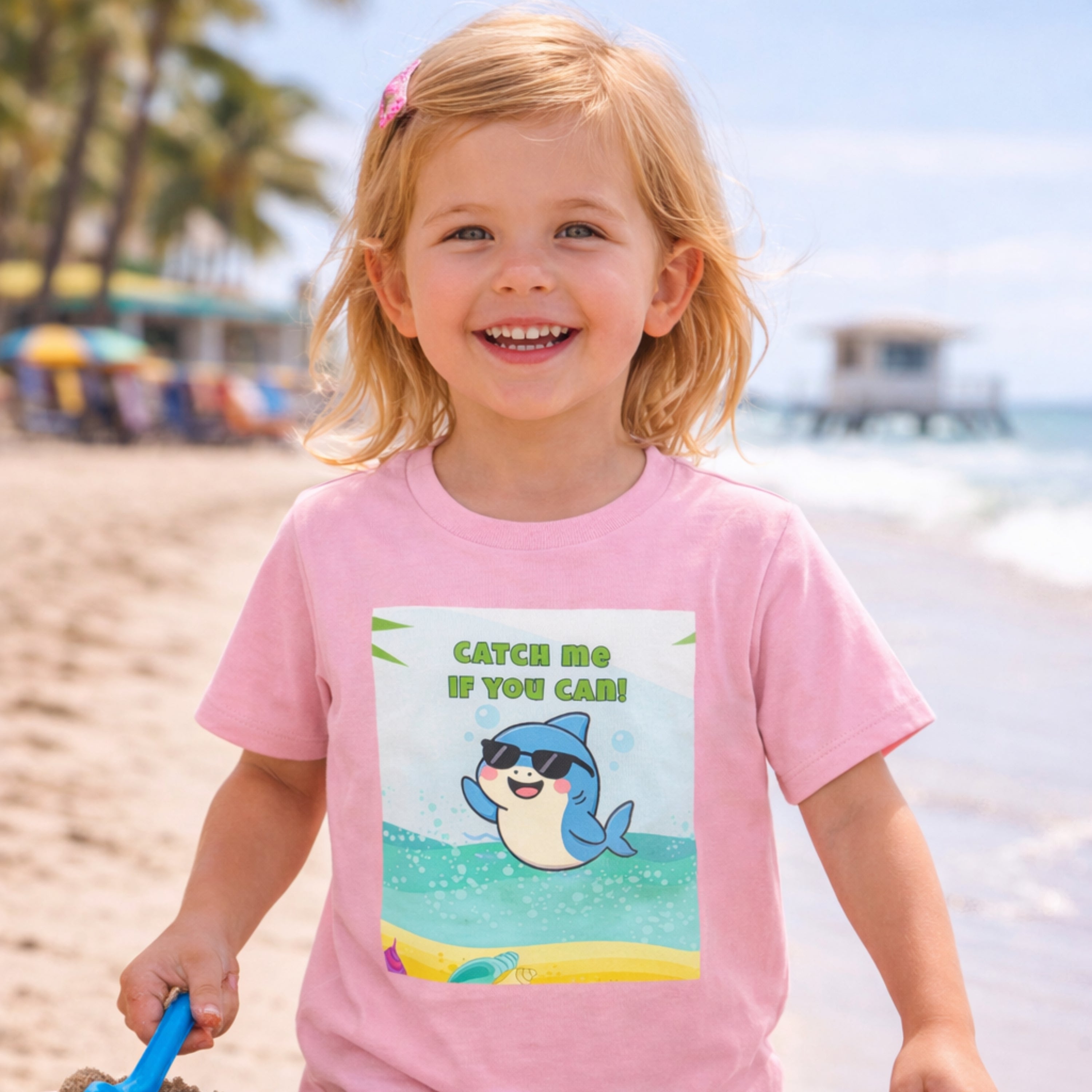 Catch Me If You Can Shark T-Shirt – Cute Toddler Tee, Fun Summer Kids Shirt