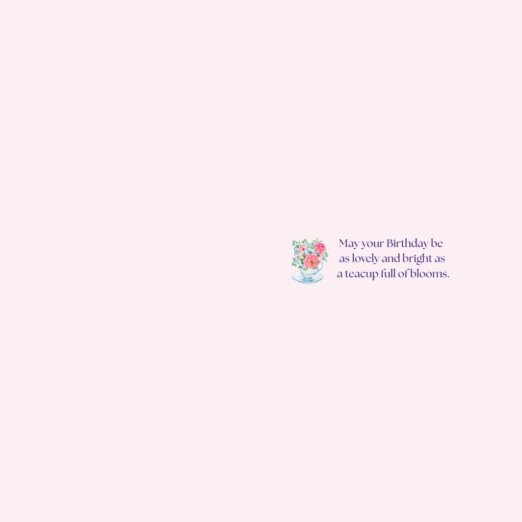 Editable Birthday Card – Foldable Pink Watercolor Greeting, Printable 5x7 Floral Template (Canva)