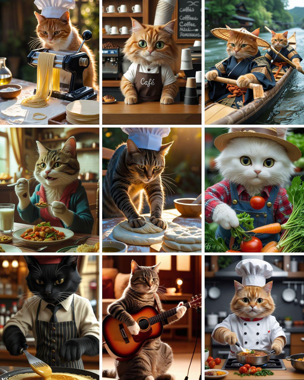 Cute Cat In Chef Hat- funny kitchen printable, funny cat, cute animal, cat lover gift, digital print, cat art decor, funny cat poster