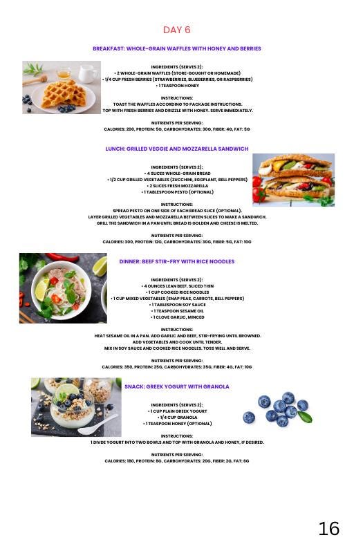 Kids Meal Plan Printable PDF | Weekly Menu for Busy Parents | Healthy Lunch & Dinner Ideas | Digital Download