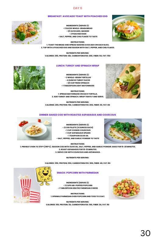Kids Meal Plan Printable PDF | Weekly Menu for Busy Parents | Healthy Lunch & Dinner Ideas | Digital Download