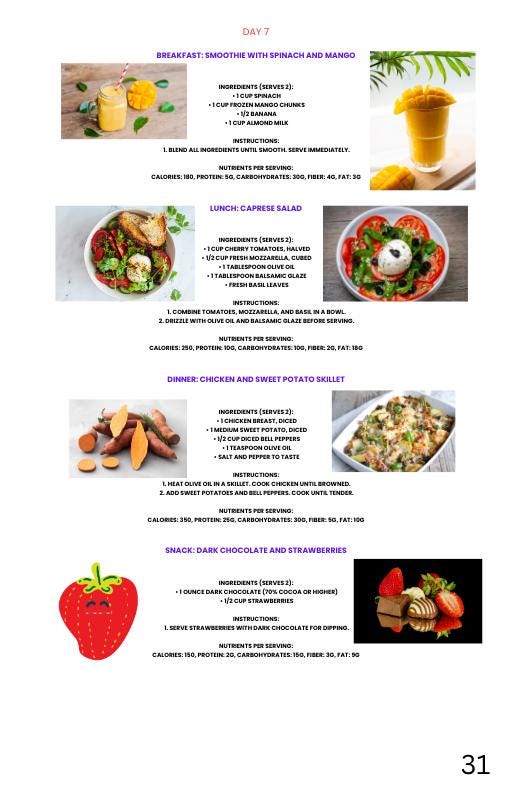 Kids Meal Plan Printable PDF | Weekly Menu for Busy Parents | Healthy Lunch & Dinner Ideas | Digital Download