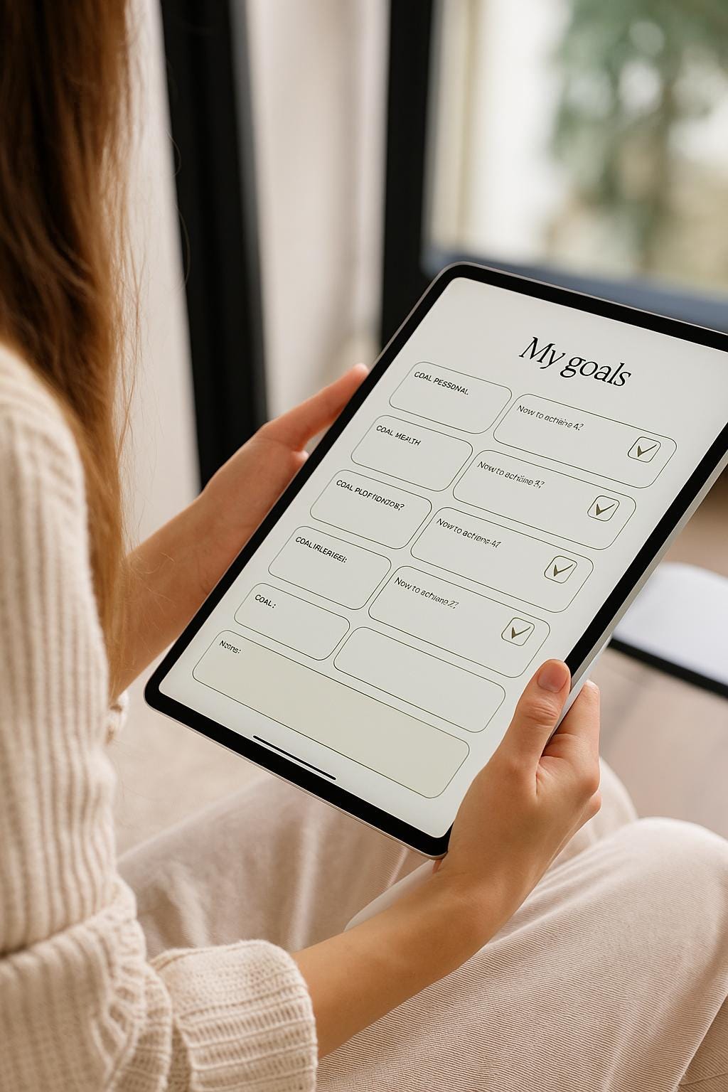 Digital Life Planner PDF – Undated GoodNotes, Laptop, Tablet, Printable | Daily, Weekly, Self-Care, Budget + Goals