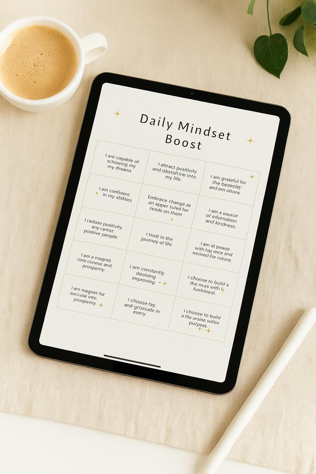 Digital Life Planner PDF – Undated GoodNotes, Laptop, Tablet, Printable | Daily, Weekly, Self-Care, Budget + Goals