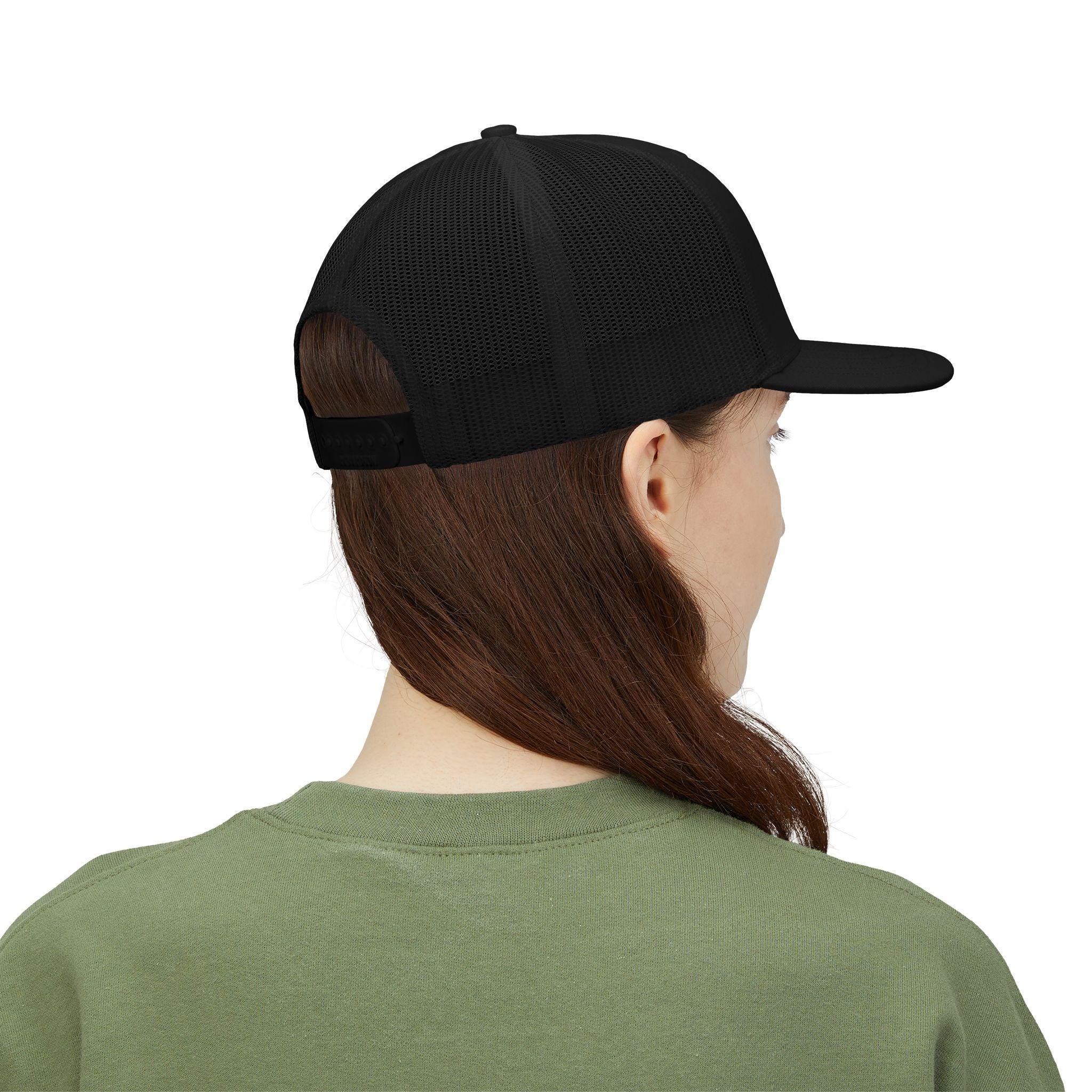Embroidered Trucker Cap, Daddy's Home Hat, Bold Snapback Cap, Structured Mesh Baseball Cap, Adjustable Snapback Trucker Hat, White