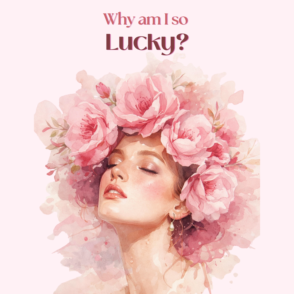 Why Am I So Lucky – Pink Feminine Affirmation Printable Wall Art